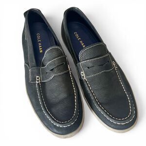 Cole Haan Claude Penny Loafers Men’s 10.5M Black Leather Slip On Driving Shoes